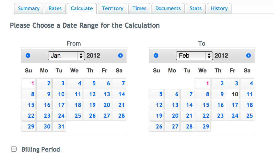 Date Range Screenshot